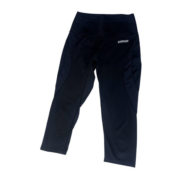 Gymshark cropped legging Black small mesh - Picture 1 of 4
